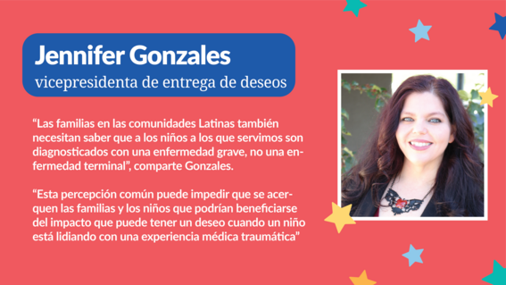 Jennifer Gonzales, vicepresidenta de entrega de deseos