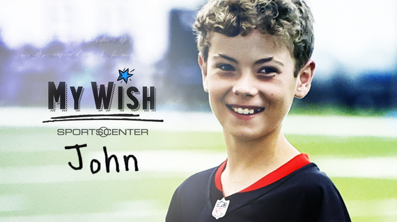 Wish kid John for his feature in ESPN My Wish