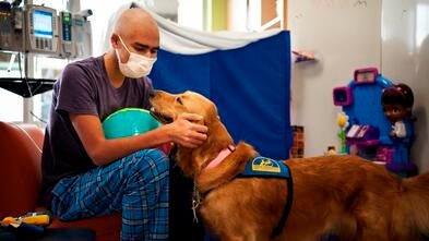 Wish Alumni Sawyer during treatment