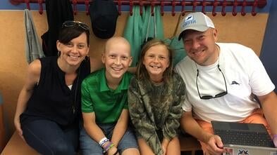 Wish kid Jackson and his family