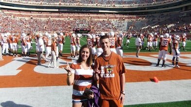 Wish Alumni Greg with his sister on his wish