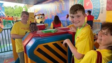 Wish Alumni Edward and his family on the Seuss Train ride