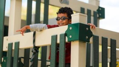 Dayonie on his playset