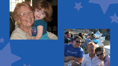 Pat wish wish kid (left photos) and Pat wish wish alum Nick (right photo) at the 8,000th wish celebration