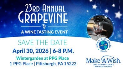 23rd Annual Grapevine: SAVE THE DATE: April 30, 2026 | 6-8 P.M.